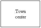 Text Box: Town
center

